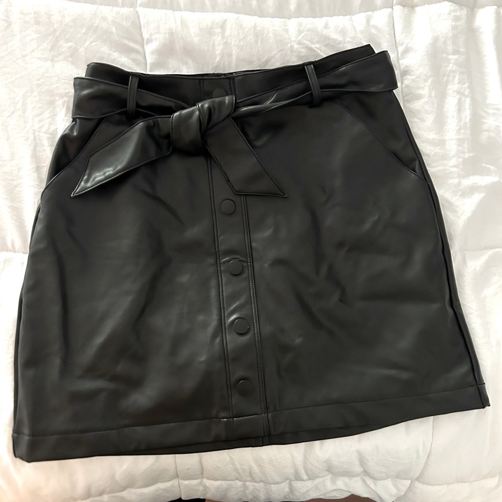 Leather Abercrombie skirt